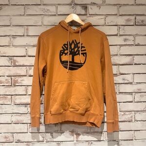 Timberland Men's Hooded Sweatshirt Brown with Black Logo